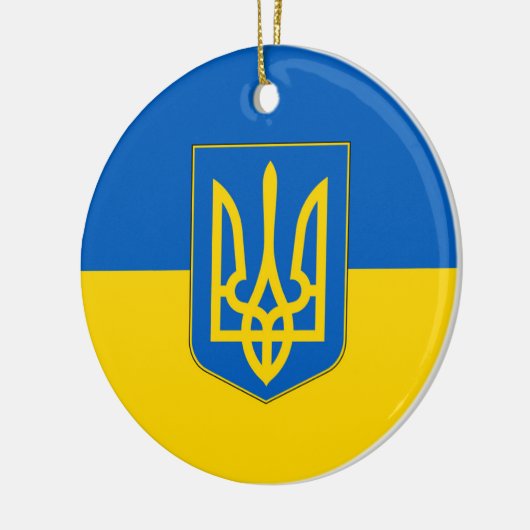 Ornament mit der Flagge der Ukraine (Links)