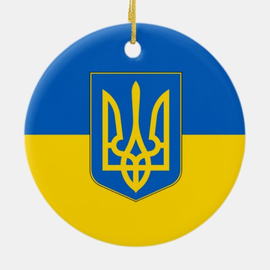 Ornament mit der Flagge der Ukraine (Hinten)
