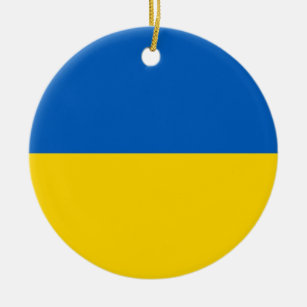 Ornament mit der Flagge der Ukraine