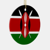 Ornament mit der Flagge Kenias (Rechts)