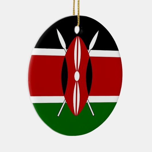 Ornament mit der Flagge Kenias (Rechts)