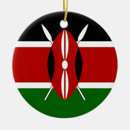 Ornament mit der Flagge Kenias