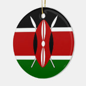 Ornament mit der Flagge Kenias (Links)