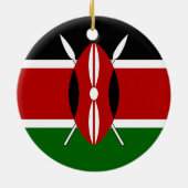 Ornament mit der Flagge Kenias (Hinten)