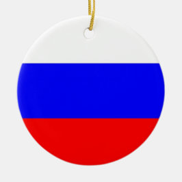 Ornament mit der Flagge Russlands