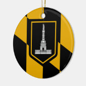 Ornament mit der Flagge von Baltimore, Maryland, U (Links)