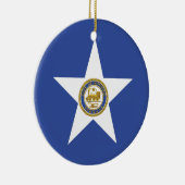 Ornament mit der Flagge von Houston, USA (Rechts)