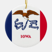 Ornament mit der Flagge von Iowa (Vorne)
