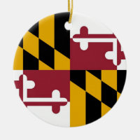 Ornament mit der Flagge von Maryland