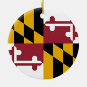 Ornament mit der Flagge von Maryland (Hinten)