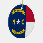 Ornament mit der Flagge von North Carolina (Rechts)