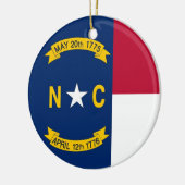 Ornament mit der Flagge von North Carolina (Links)