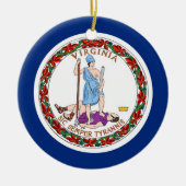 Ornament mit der Flagge von Virginia (Vorne)