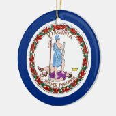 Ornament mit der Flagge von Virginia (Links)