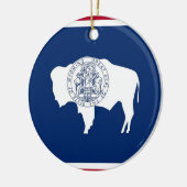 Ornament mit der Flagge von Wyoming (Links)