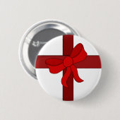 Ornament mit einem roten Bow Button (Vorne & Hinten)