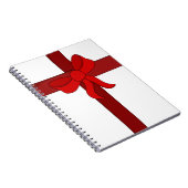 Ornament mit einem roten Bow Notizblock (Rechte Seite)