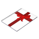 Ornament mit einem roten Bow Notizblock (Linke Seite)