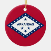 Ornament mit Fahne von Arkansas (Vorne)