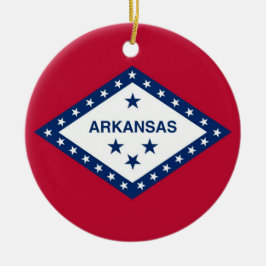 Ornament mit Fahne von Arkansas