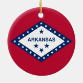Ornament mit Fahne von Arkansas (Hinten)