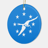 Ornament mit Fahne von Corpus Christi, USA (Links)