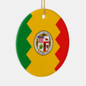 Ornament mit Fahne von Los Angeles, Kalifornien (Rechts)
