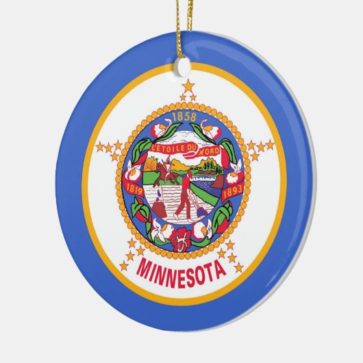 Ornament mit Fahne von Minnesota (Links)
