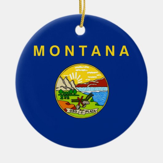 Ornament mit Fahne von Montana (Vorne)
