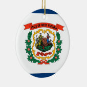 Ornament mit Fahne von West Virginia (Rechts)