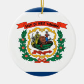 Ornament mit Fahne von West Virginia (Vorne)