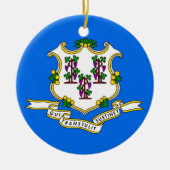 Ornament mit Flagge von Connecticut (Vorne)