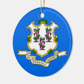 Ornament mit Flagge von Connecticut (Links)