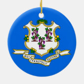 Ornament mit Flagge von Connecticut (Hinten)