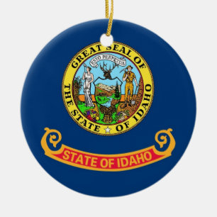Ornament mit Flagge von Idaho