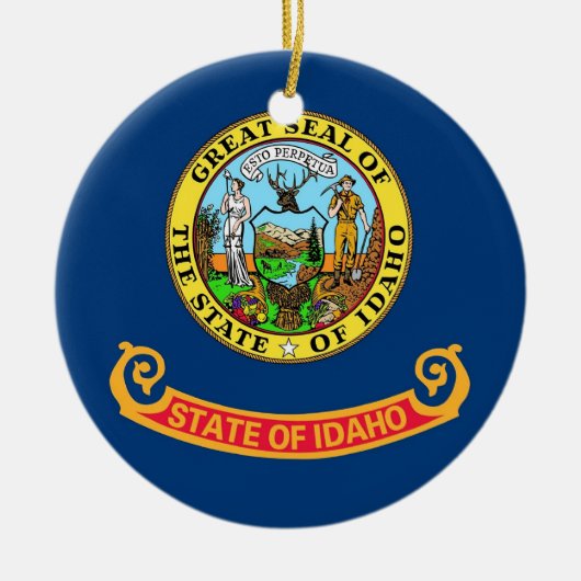 Ornament mit Flagge von Idaho (Vorne)