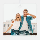 Ornament mit Foto + Name und Beschriftung (Vorderseite)