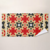 Ornament mit geometrischem Farbmuster, Silk Ne Badehandtuch (Badehandtuch)