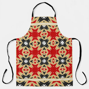 Ornament mit geometrischem Farbmuster, Silk Ne Schürze