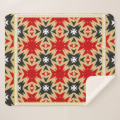 Ornament mit geometrischem Farbmuster, Silk Ne Sherpadecke (Vorderseite (Horizontal))