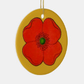 Ornament mit Mohn-Blume (Rechts)