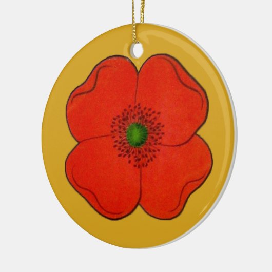 Ornament mit Mohn-Blume (Links)