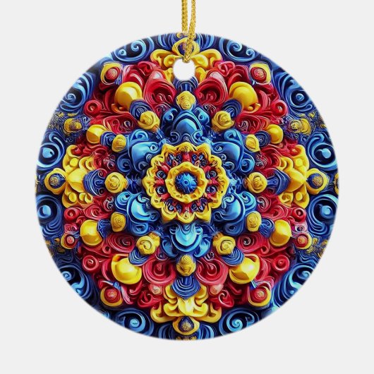 Ornament mit rumänischem Farbdesign (Vorne)