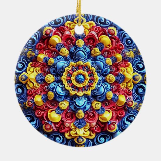 Ornament mit rumänischem Farbdesign (Hinten)