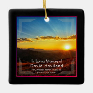 Ornament mit Sonnenuntergang und Foto- HAMbyWG