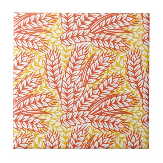 Ornament mit Weizenohren Fliese (Vorderseite)