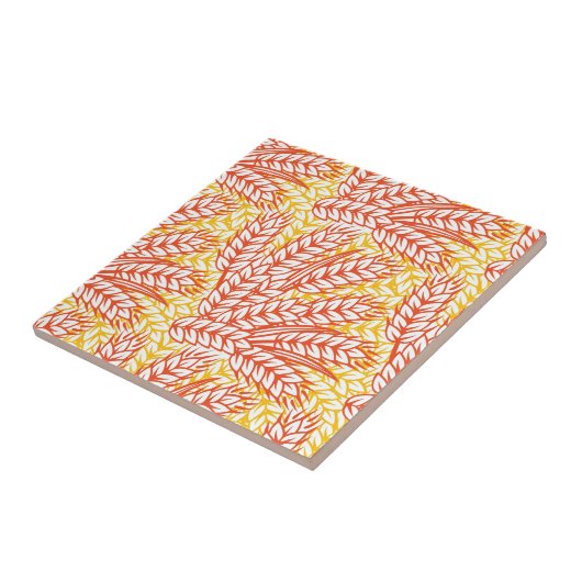 Ornament mit Weizenohren Fliese (Seite)