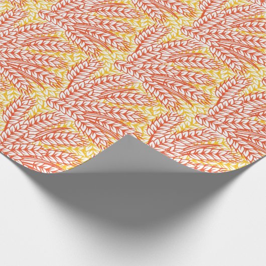 Ornament mit Weizenohren Geschenkpapier (Ecke)