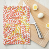 Ornament mit Weizenohren Handtuch (Viertel Falte)