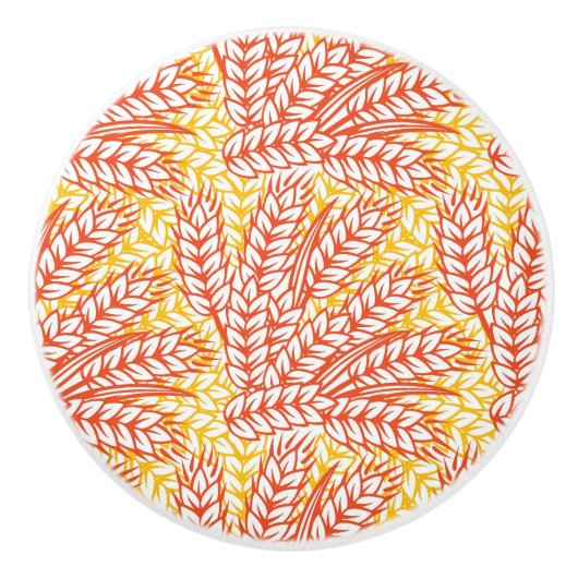 Ornament mit Weizenohren Keramikknauf (Vorderseite)